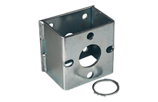 Foto Steunpoot wegklapbaar SF60-DSA- SW19 universeel met verlengde montage ⧄60mm 1300kg verzinkt 240mm 430mm
