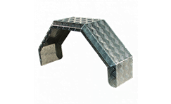 Foto De Haan Spatscherm tandem as staal 230mm x 1580mm hoekig model