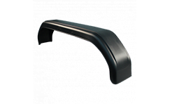 Foto De Haan Spatscherm tandem as staal 230mm x 1580mm hoekig model