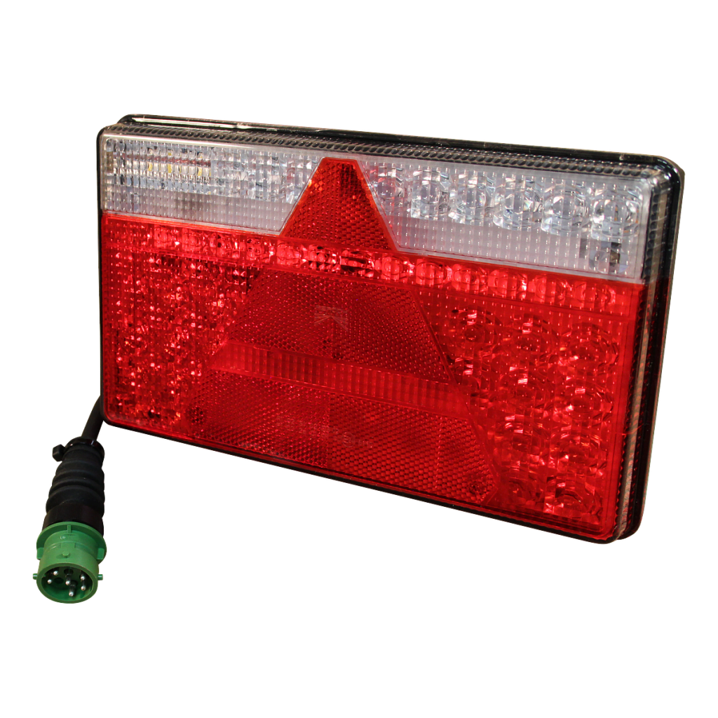 Foto Aspöck Achterlicht LED Multiled II rechts 8 PIN’s bajonet green + 0.5m kabel, 8 x 1mm²
