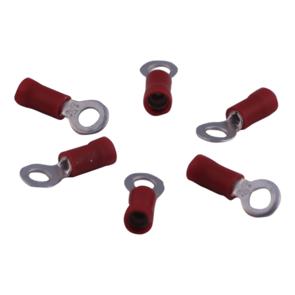 Novio Ringkabelschoen voor draad 0,5 - 1,5mm2 , M5 , rood
