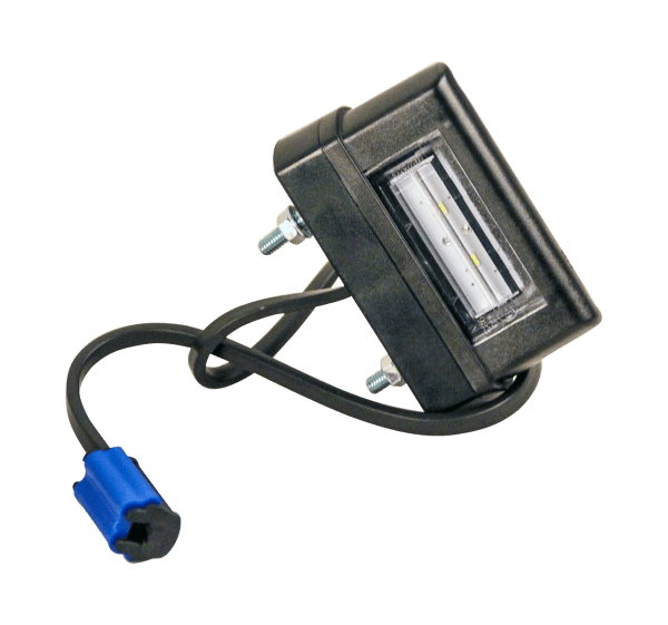 Fristom Kentekenlamp LED 12/24v 83 x 50 x 30mm DC kabel 200mm, 0,75mm² 45mm  CE, ECE-R10 / R7 / R4 wit