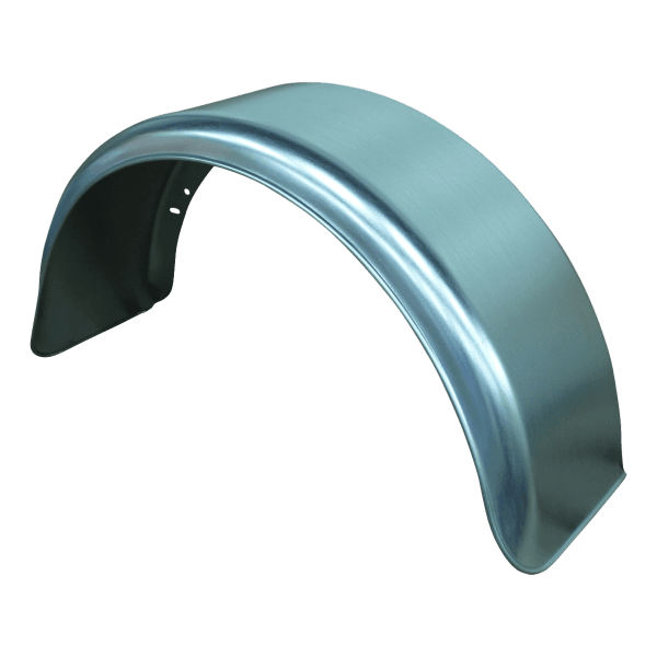 De Haan Spatscherm enkel as staal 150mm x 500mm rond model