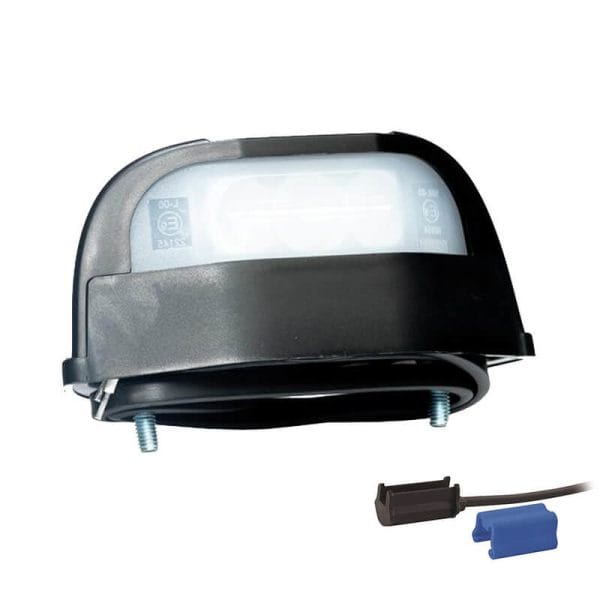 Fristom Kentekenlamp LED 12/24v 112,3 x 57 x 97mm DC kabel 500mm, 0,75mm² 45 of 72mm  CE, ECE-R10 / R4