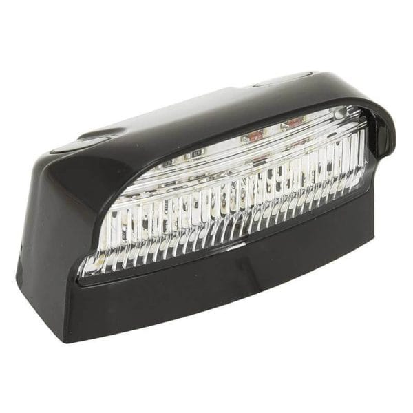 LED Autolamps Kentekenlamp LED 12/24v 70 x 42 x 40mm 200mm  IP67 CE, ECE-R10 / R4 wit