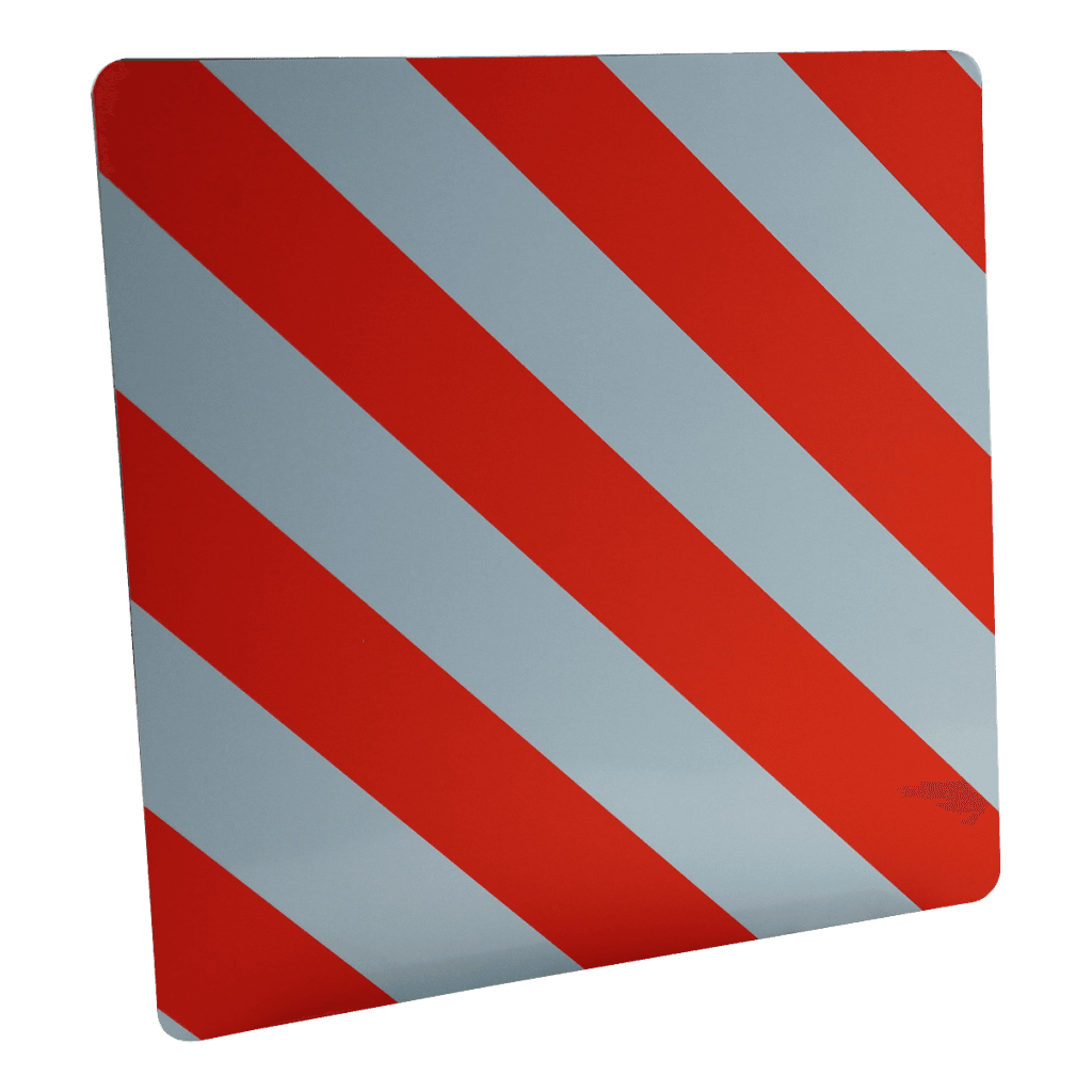 Foto Novio Markeringsbord lange lading 500mm x 500mm oranje / wit