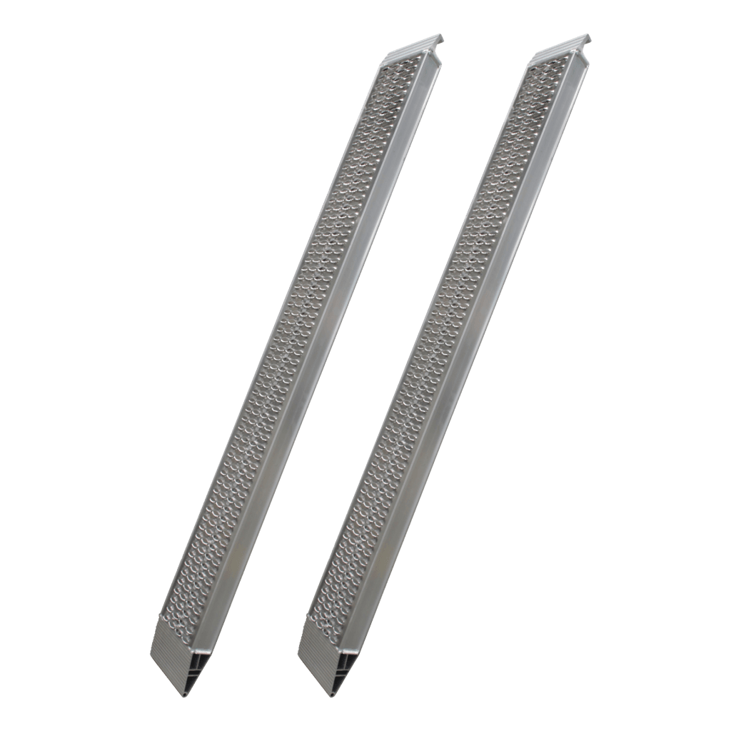 Foto Novio Set oprijplaten recht 2 platen aluminium 2400 x 300