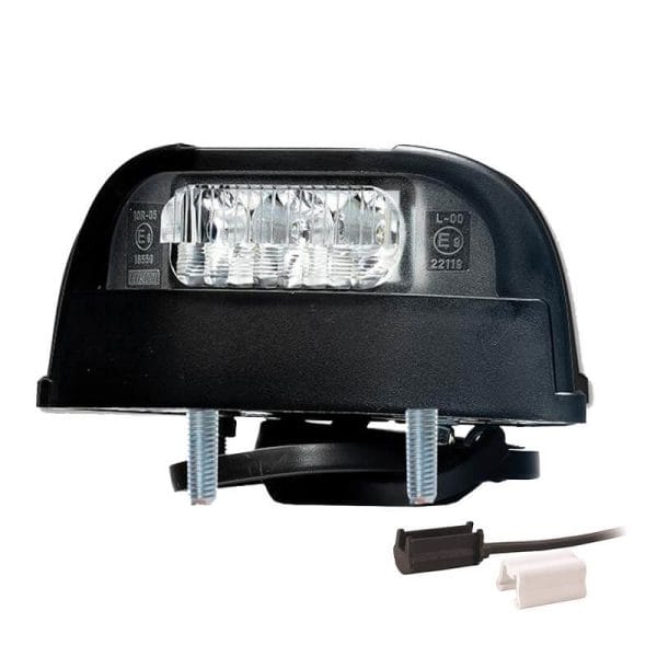 Fristom Kentekenlamp LED 12/24v 112,3 x 57 x 97mm P&R kabel 500mm , 2x 1,5mm² 45 of 72mm  CE, ECE-R10 / R4