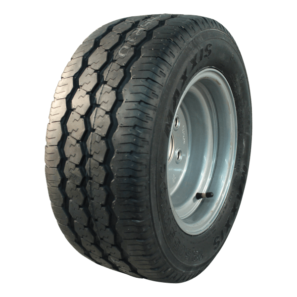 MAXXIS Luchtband + wiel 195/55 R10C Trailermaxx CR-966 + 6.00Ix10H2 ET-4 66,5/112/5 98/96 P staal grijs