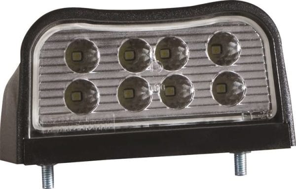 Fristom Kentekenlamp LED 12/24v 100 x 55 x 55mm Schuifconnector 70mm  CE, ECE-R10 / R7 / R4 wit