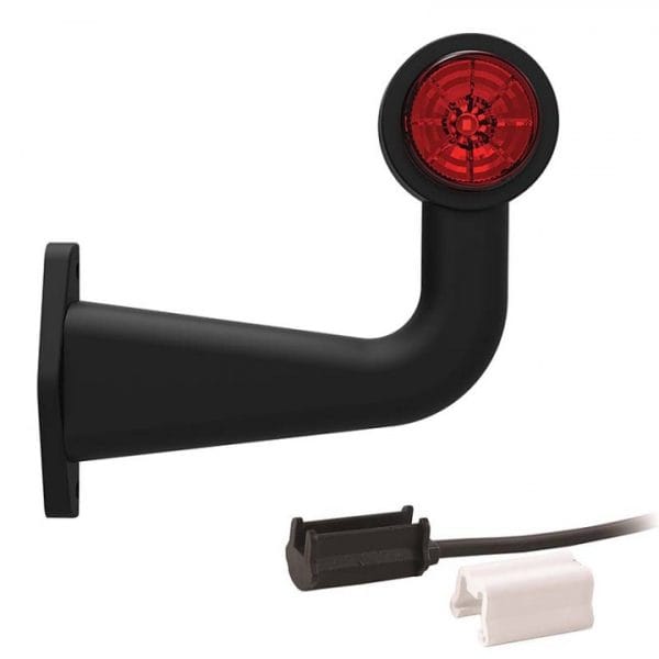 Fristom Contourlamp 195 x 147 x 45mm 76mm rood/wit Rood/wit rechts P&R kabel 200mm, 1,5mm²  12/24v CE, ECE-R10 / R7