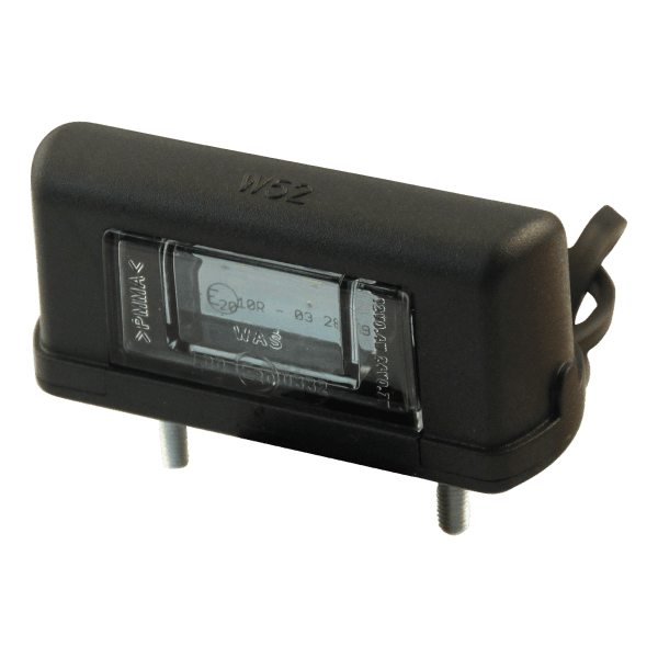 WAS Kentekenlamp LED 244 , 12-24V DC kabel 500mm , 2x 0,75mm²