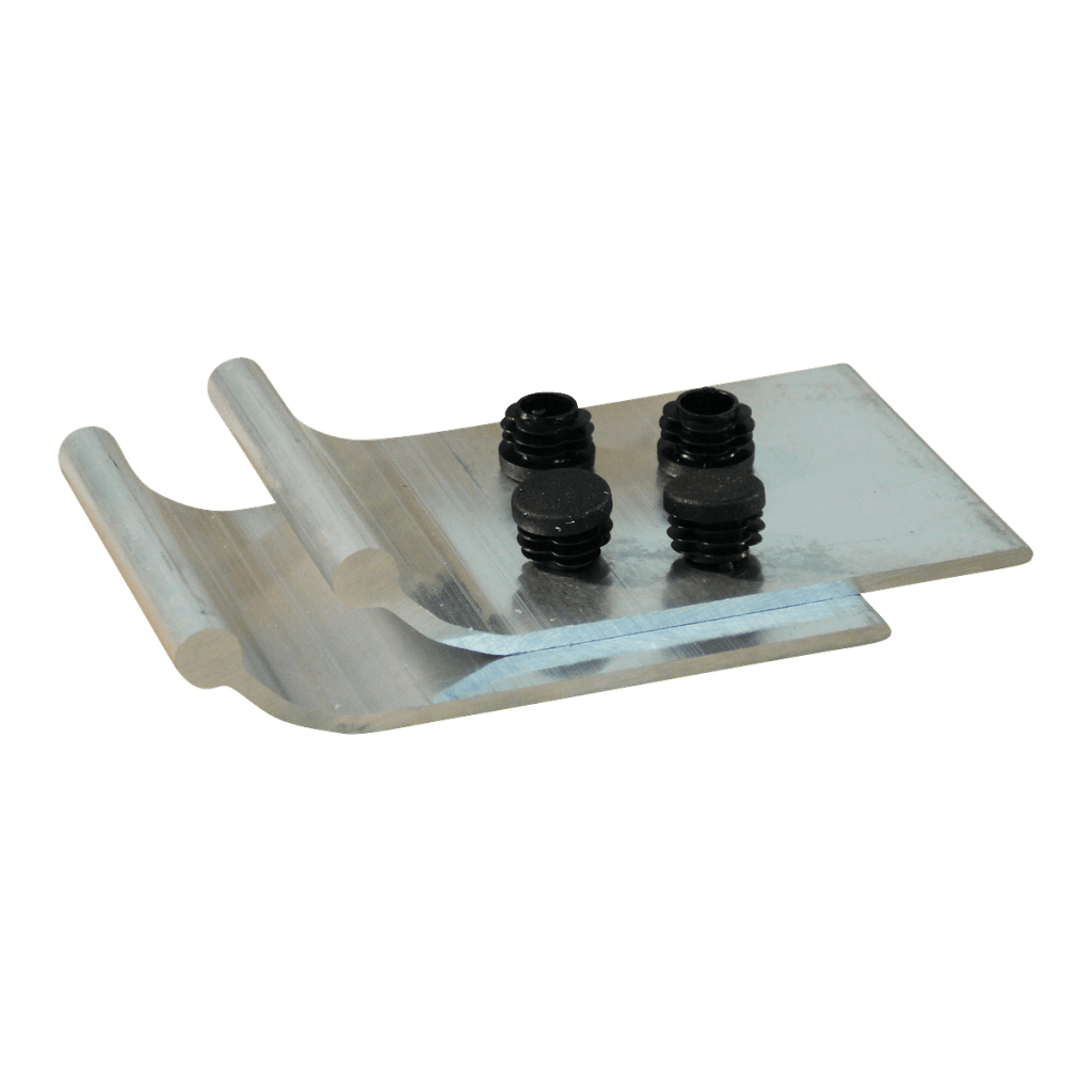 Foto Metalmec Aluminium 2 beugels + 4 blokkeerdopjes t.b.v. set oprijplaten