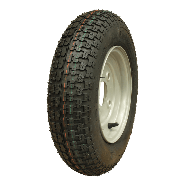KINGS TIRE Luchtband + wiel 3.50-8 V-9128 4PR + 2.50Ax8H2 ET0 85/115/4 46 N staal grijs