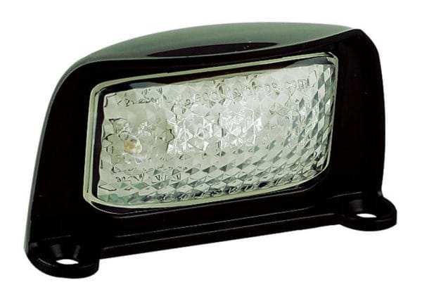 LED Autolamps Kentekenlamp LED 12/24v 76 x 41 x 31mm 200mm  IP67 CE, ECE-R10 / R4 wit