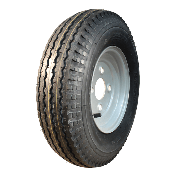 NaRubb Luchtband + wiel 4.80/4.00-8 S-6003 6PR + 2.50Ax8H2 ET0 85/115/4 71 M staal grijs