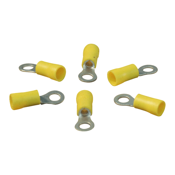 Novio Ringkabelschoen voor draad 2,6 - 6,6mm2 , M5 , geel