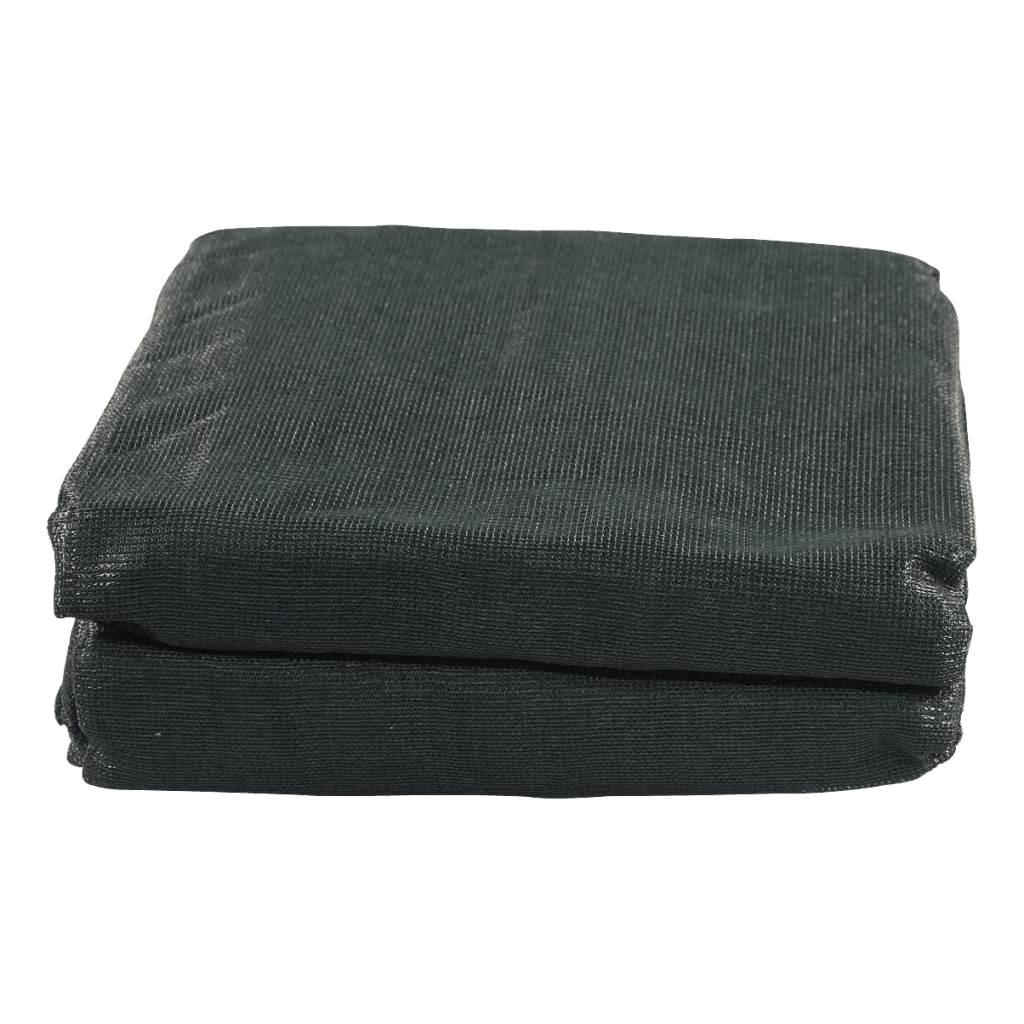 Foto Novio Gaaskleed 5500x2500mm PE, 220gr/m2 gitzwart RAL 9005