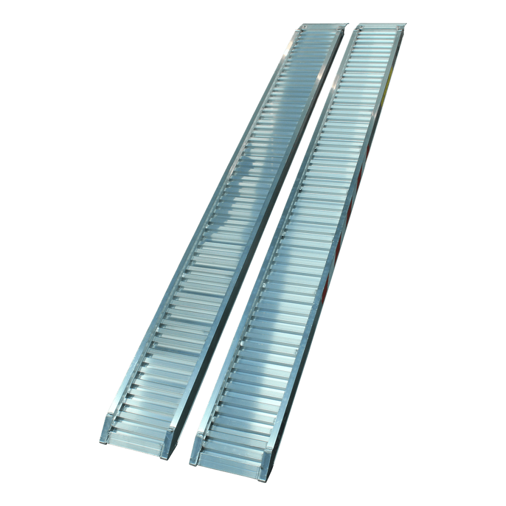 Foto Metalmec Set oprijplaten recht aluminium 2995 x 300 opleglip ( L standaard )