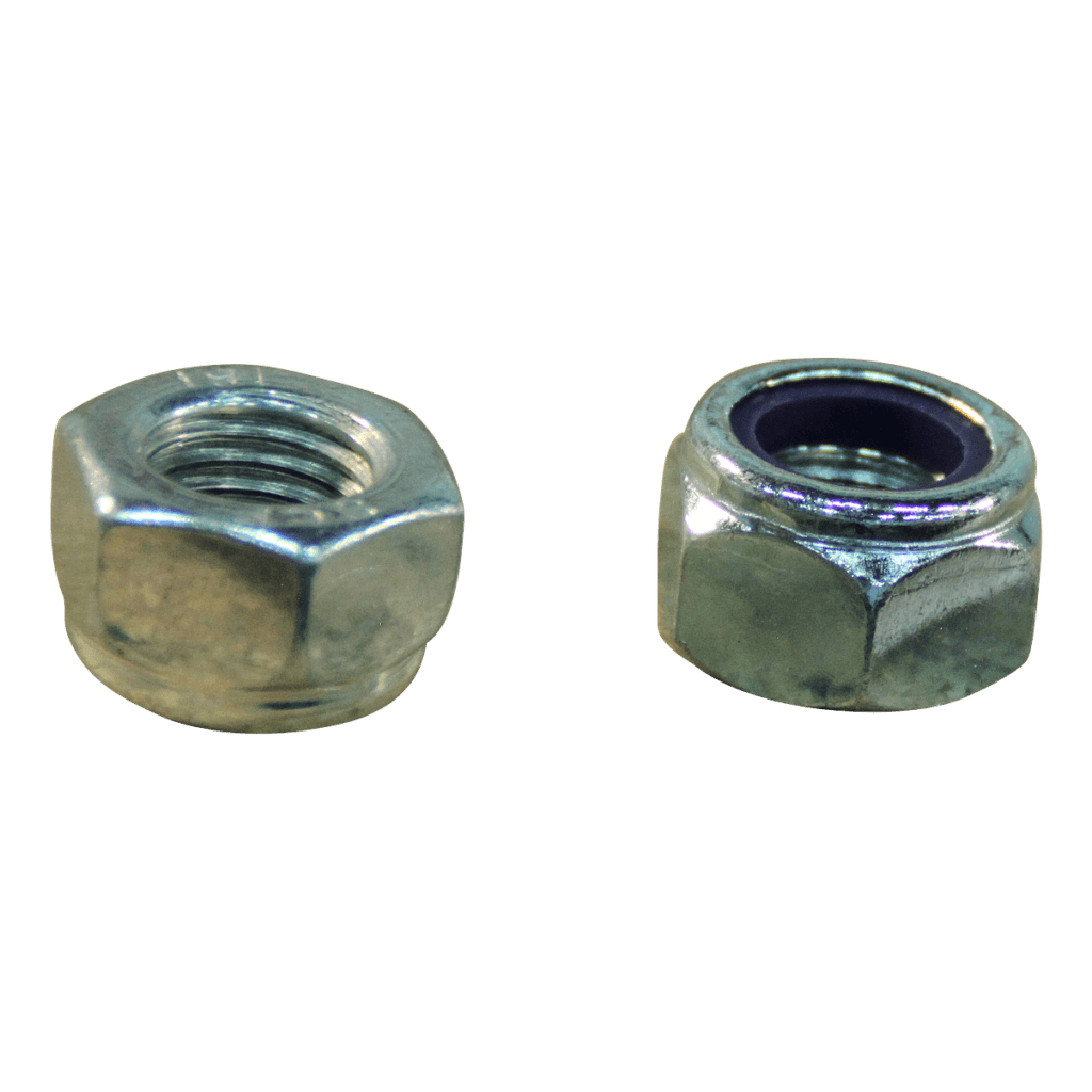 Foto Novio Zeskantmoer, zelfborgend met nylon ring M5x0,8 elvz.