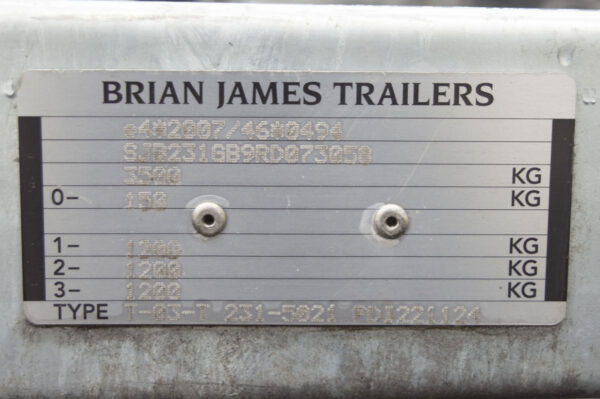Brian James T transporter 3500Kg - Afbeelding 15