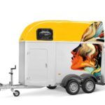 Humbaur Single Alu 1600 + zadelkamer + Design