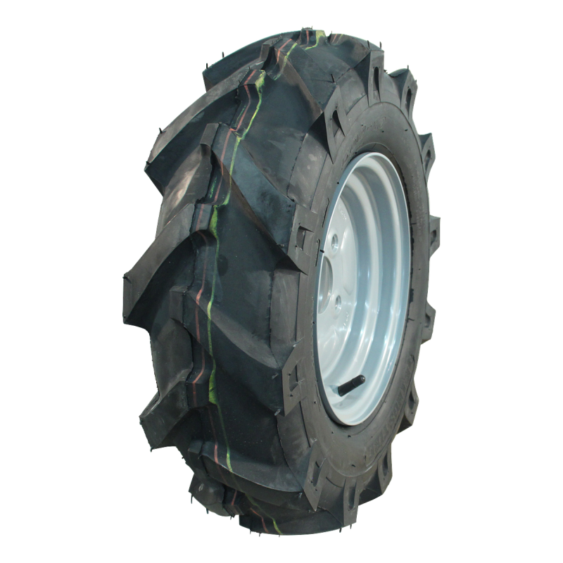 Foto KINGS TIRE Luchtband + wiel 5.00-10 V-8501 4PR + 3.50Bx10H2 ET-2.1 60/100/4 A3 staal zilvergrijs links