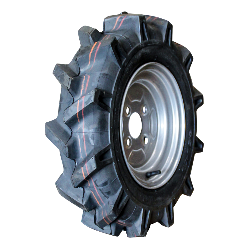 Foto KINGS TIRE Luchtband + wiel 4.00-10 V-8803 4PR + 3.50Bx10H2 ET-2.1 60/100/4 49 A3 staal zilvergrijs rechts