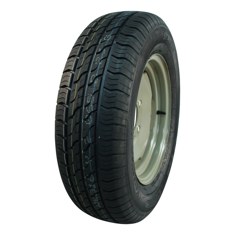 Foto GT radial Luchtband + wiel 195/70 R14 XL Kargomax ST-4000 M+S + 5Jx14H2 ET0 94/140/5 96 N staal zilvergrijs