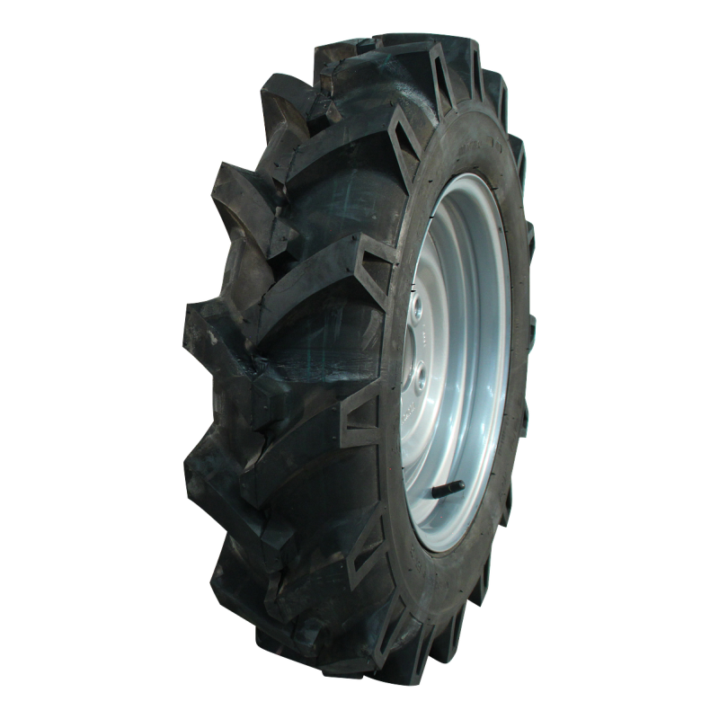 Foto KINGS TIRE Luchtband + wiel 5.00-12 V-8509 4PR + 4.00Bx12H2 ET0 60/100/4 staal zilvergrijs links