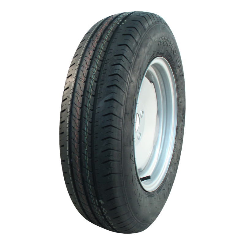 Foto Linglong Luchtband + wiel 155/80 R13 R701 M+S + 4Jx13H ET0 60/100/4 84 N staal grijs groen