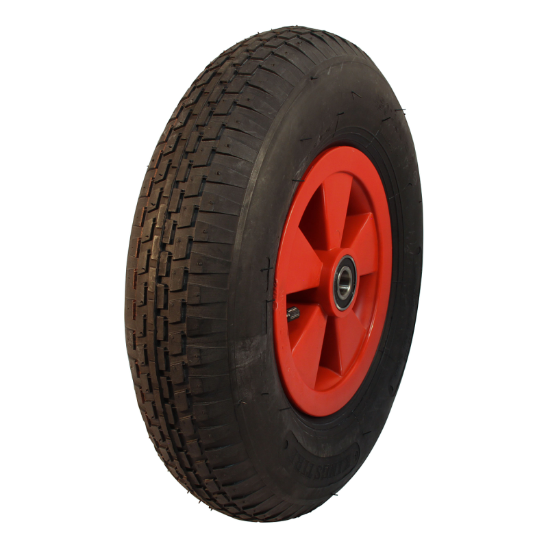 Foto KINGS TIRE Luchtband + wiel 4.80/4.00-8 V-6635 4PR + 2.50Ax8 NL88 kunststof rood