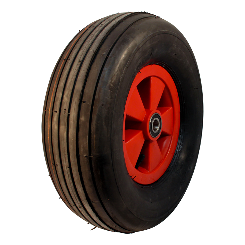 Foto KINGS TIRE Luchtband + wiel 18×9.50-8 HF-217 4PR + 2.50Ax8 NL88 A3 kunststof rood