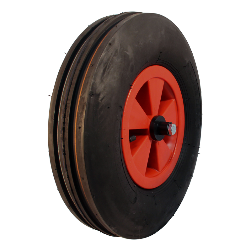 Foto KINGS TIRE Luchtband + wiel 4.80/4.00-8 V-8502 4PR + 2.50Ax8 NL75 kunststof rood