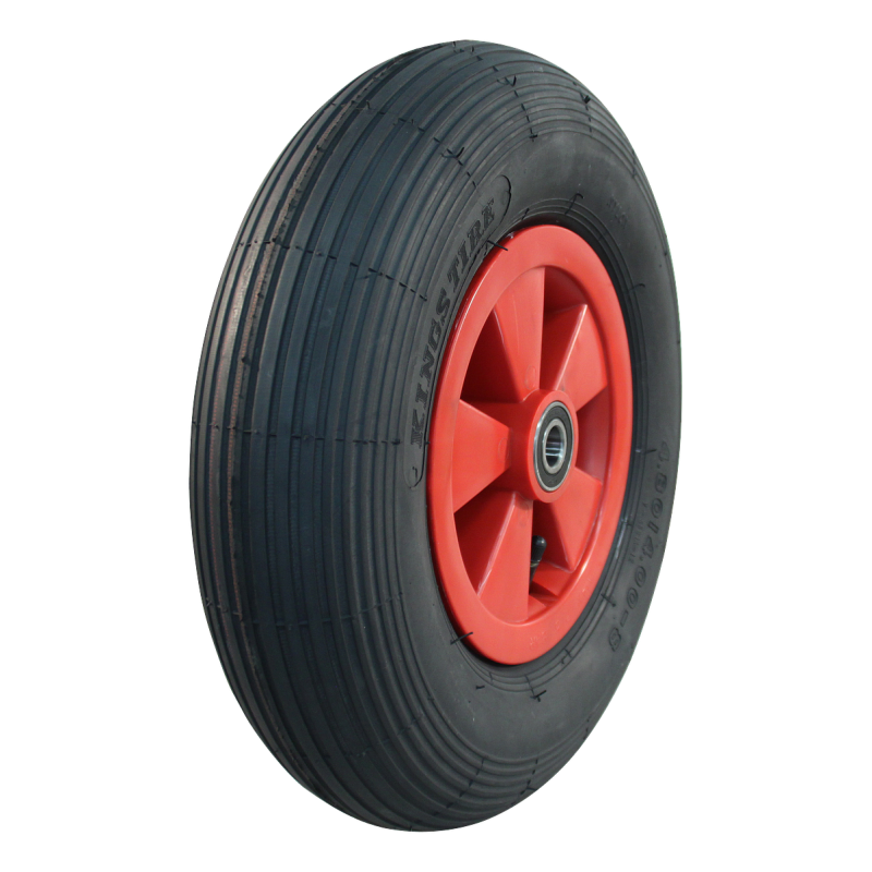 Foto KINGS TIRE Luchtband + wiel 4.80/4.00-8 V-5501A 2PR + 2.50Ax8 NL88 kunststof rood