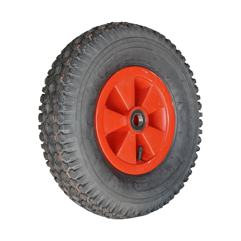Foto KINGS TIRE Luchtband + wiel 4.80/4.00-8 V-6602 6PR + 2.50Ax8 NL88 70 N kunststof rood