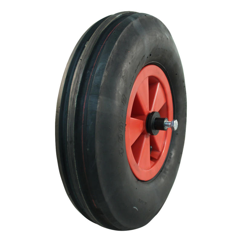 Foto KINGS TIRE Luchtband + wiel 4.80/4.00-8 V-8502 4PR + 2.50Ax8 NL88 kunststof rood