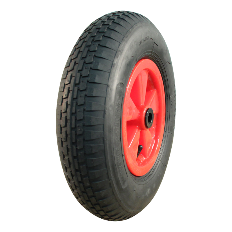 Foto KINGS TIRE Luchtband + wiel 4.80/4.00-8 V-6635 4PR + 2.50Ax8 NL88 kunststof rood